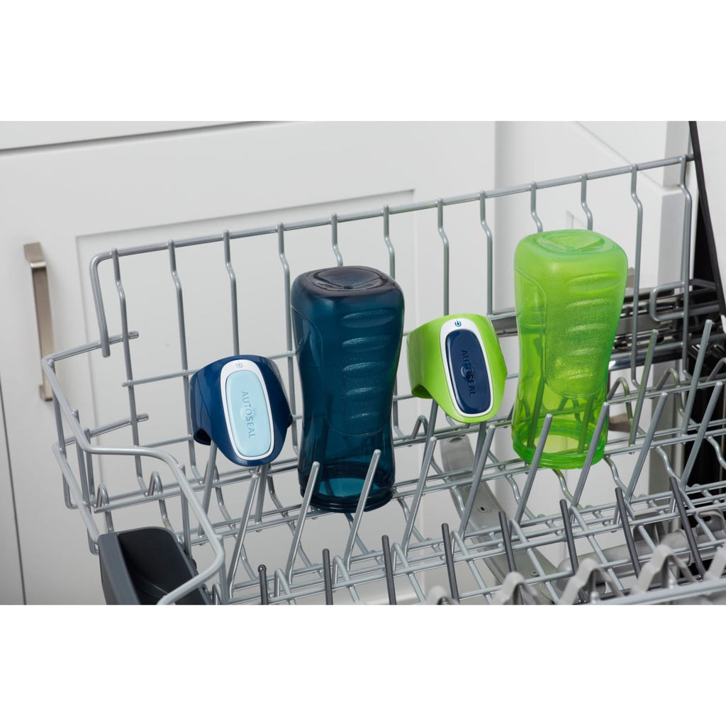 Contigo Kids Trekker Water Bottle with AUTOSEAL Lid Navy Blue and Granny Smith Green, 14 fl oz., 2-pack M123A