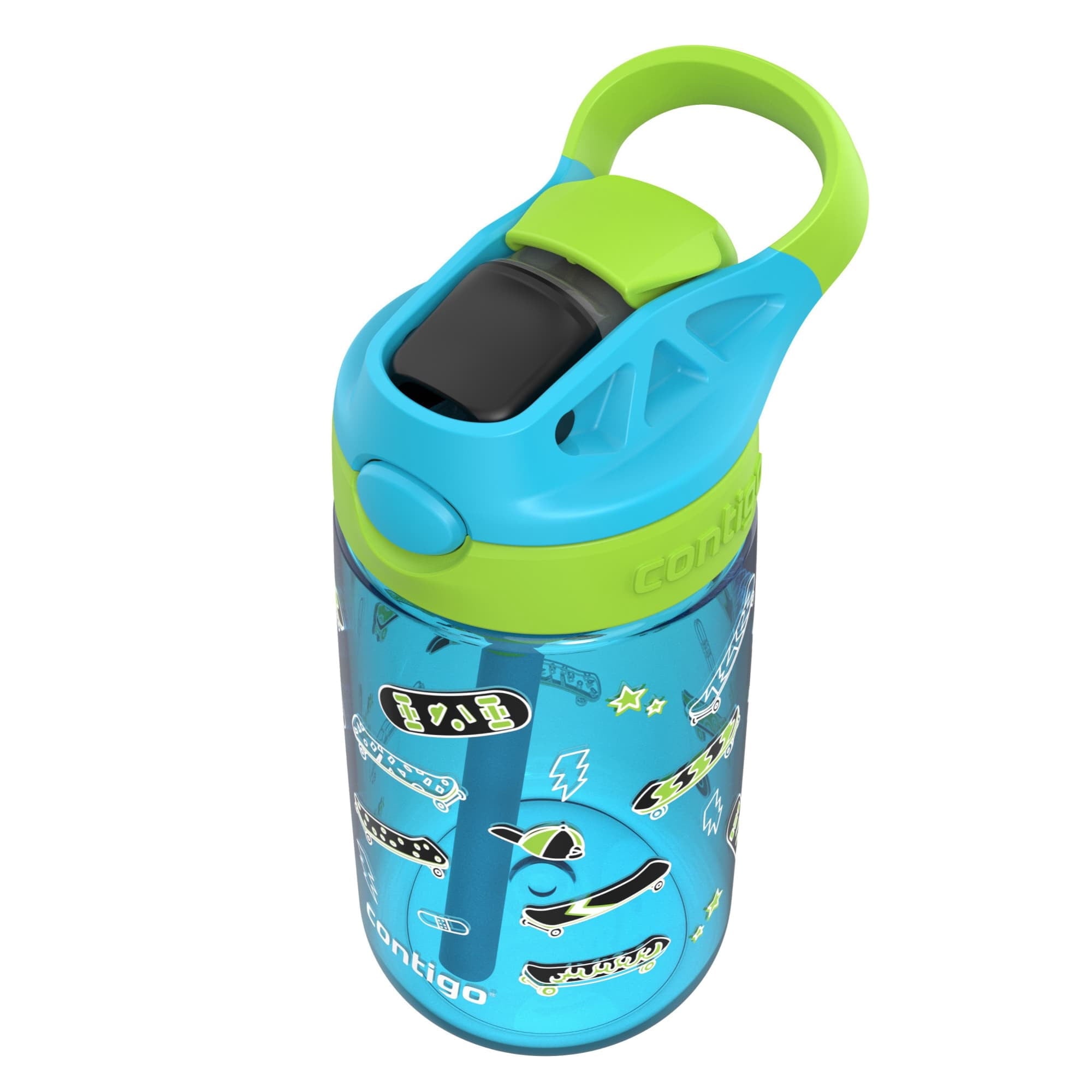 Contigo Aubrey Leak-Proof Spill-Proof Water Bottle, Blue, 14 oz. M04E