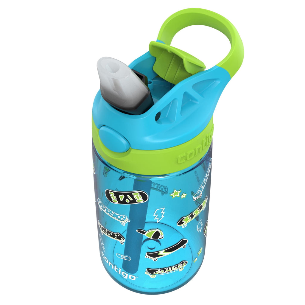 Contigo Aubrey Leak-Proof Spill-Proof Water Bottle, Blue, 14 oz. M04E