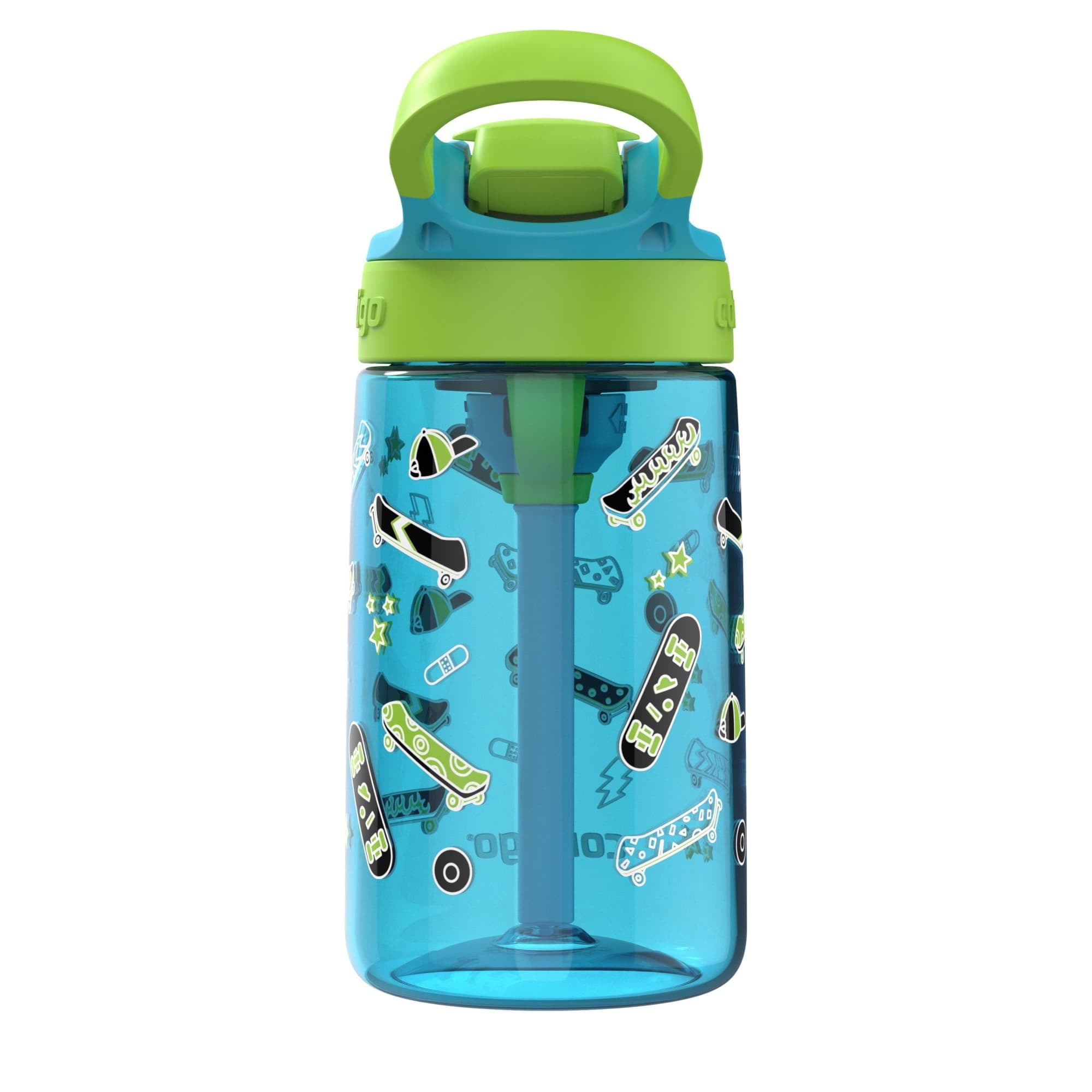 Contigo Aubrey Leak-Proof Spill-Proof Water Bottle, Blue, 14 oz. M04E