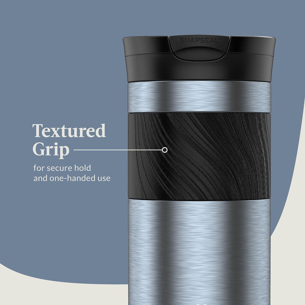 Contigo Byron 2.0 Stainless Steel Travel Mug with SNAPSEAL Lid and Grip, 16oz. M50B