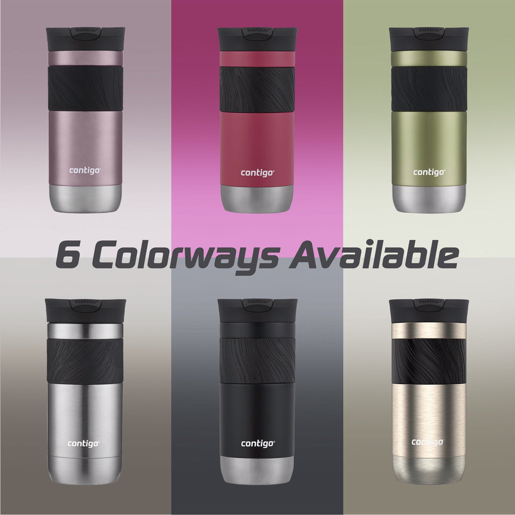 Contigo Byron 2.0 Stainless Steel Travel Mug with SNAPSEAL Lid and Grip, 16oz. M50B