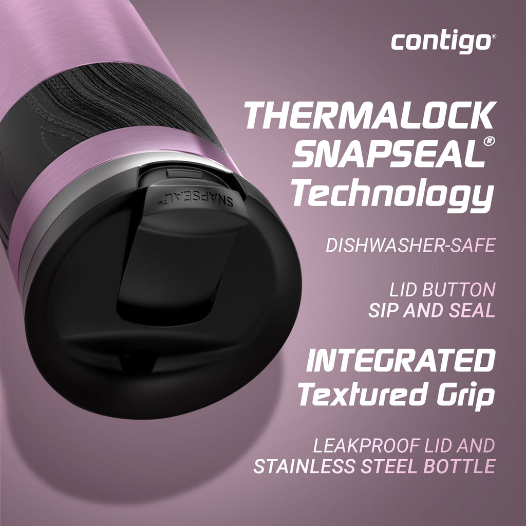 Contigo Byron 2.0 Stainless Steel Travel Mug with SNAPSEAL Lid and Grip, 16oz. M50B