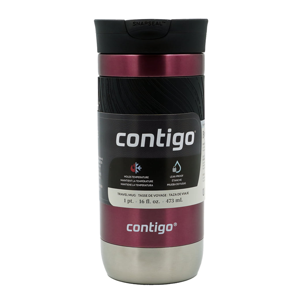 Contigo Byron 2.0 Stainless Steel Travel Mug with SNAPSEAL Lid and Grip, 16oz. M50B