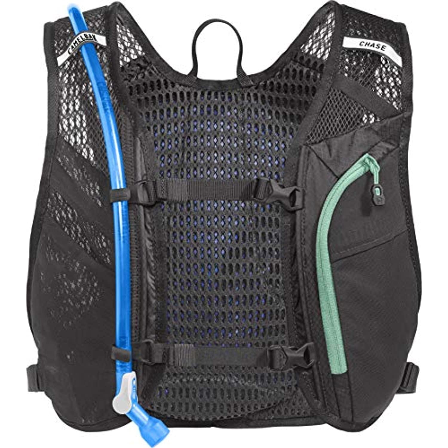CamelBak Women's Chase Bike Vest 50oz - Hydration Vest - Easy Access Pockets, Black/Mint M265R