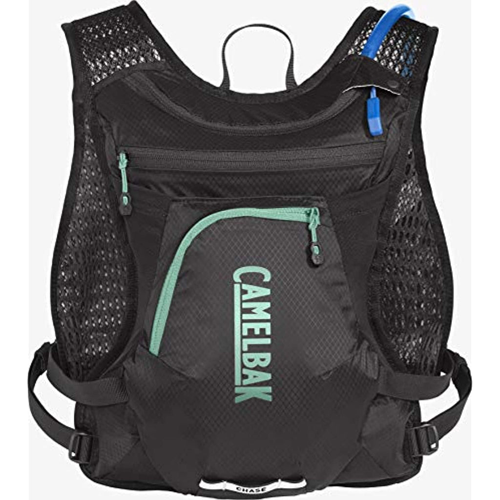 CamelBak Women's Chase Bike Vest 50oz - Hydration Vest - Easy Access Pockets, Black/Mint M265R