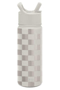 Simple Modern Kids Water Bottle with Straw Lid Vacuum Insulated Stainless Steel Metal Thermos Bottles | Reusable Leak Proof BPA-Free Flask for School | Summit Collection | 18oz, Checkmate M433X