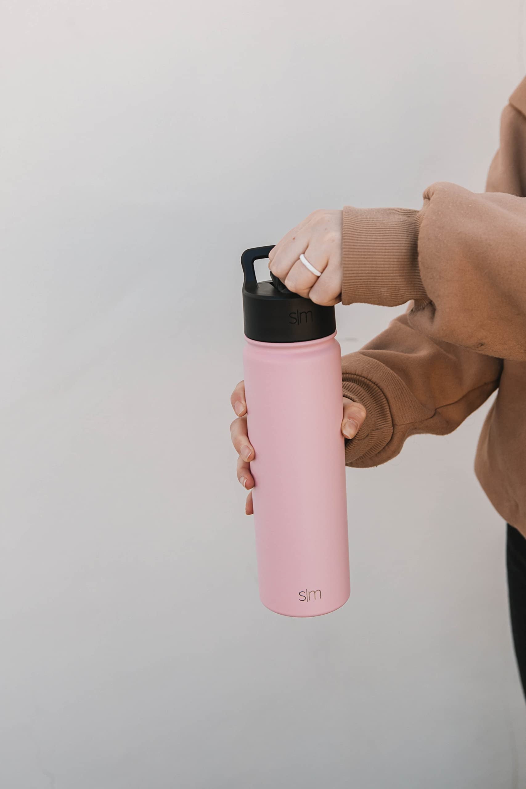 Simple Modern Kids Water Bottle with Straw Lid Vacuum Insulated Stainless Steel Metal Thermos Bottles | Reusable Leak Proof BPA-Free Flask for School | Summit Collection | 18oz, Checkmate M433X