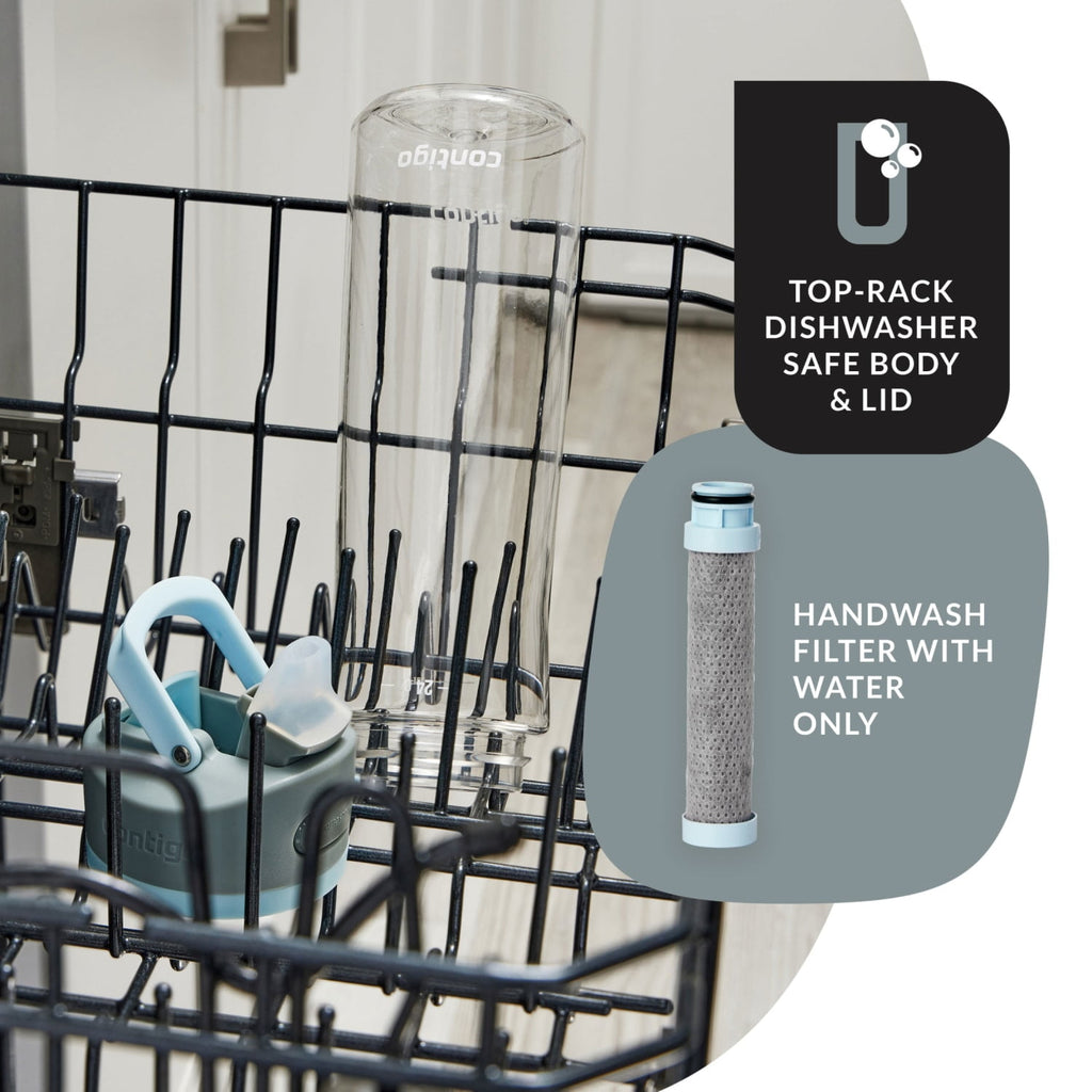 Contigo 24 oz. Wells Plastic Filter Water Bottle - Salt M18Z