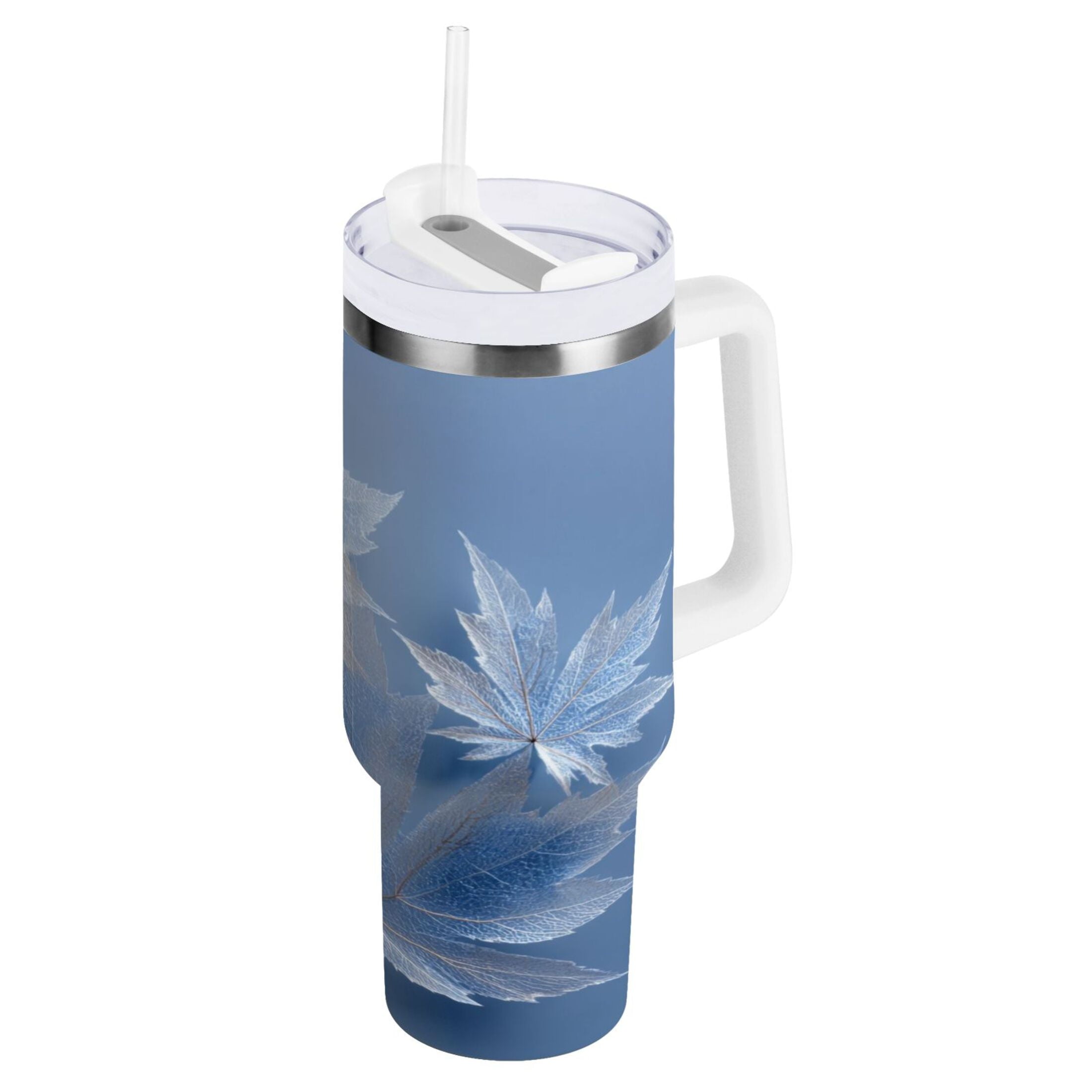 30 oz Insulated Stainless Steel Tumbler Double Wall Stainless Steel Tumbler with 2-Way Drinking Glass Mapleleaves M491U