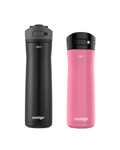 Contigo Jackson Chill  Bundle 2 Water Bottles Black 24oz and Pink  20oz with Autopop Lid M77R