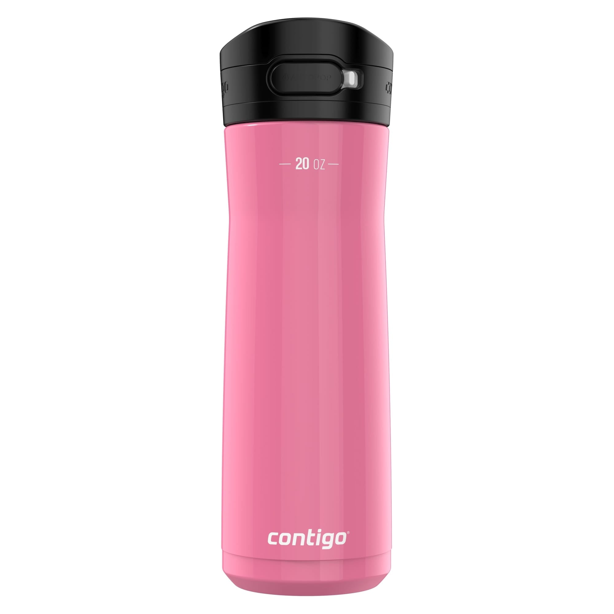 Contigo Jackson Chill  Bundle 2 Water Bottles Black 24oz and Pink  20oz with Autopop Lid M77R