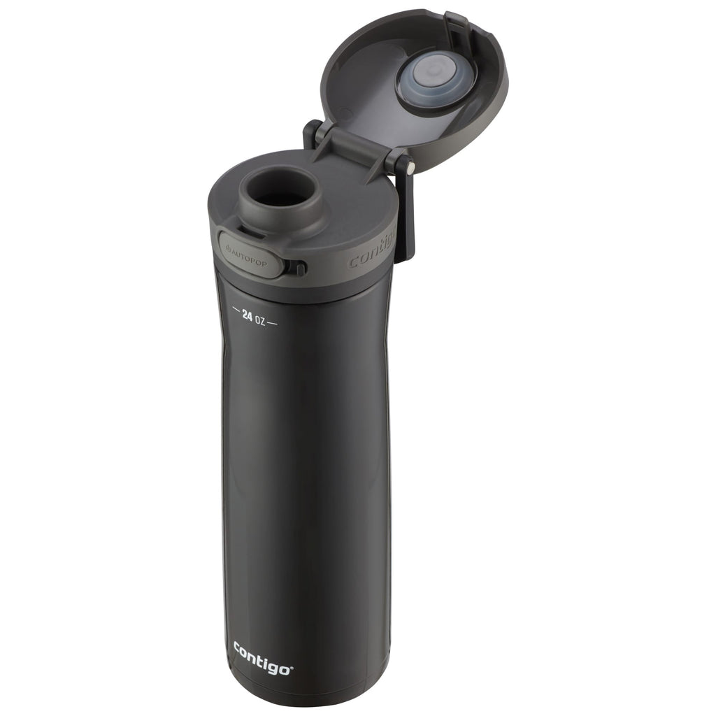 Contigo Jackson Chill  Bundle 2 Water Bottles Black 24oz and Pink  20oz with Autopop Lid M77R