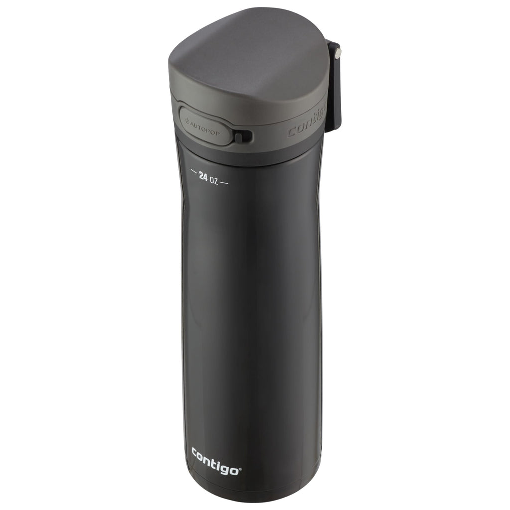 Contigo Jackson Chill  Bundle 2 Water Bottles Black 24oz and Pink  20oz with Autopop Lid M77R