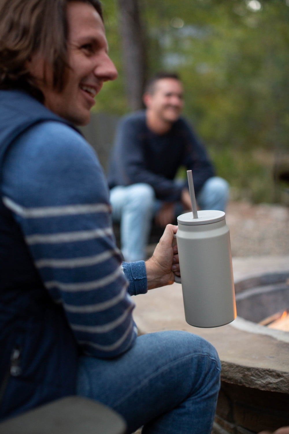 Simple Modern 50 fl oz Insulated Stainless Steel Trek Tumbler with Straw Lid | Midnight Black M406E