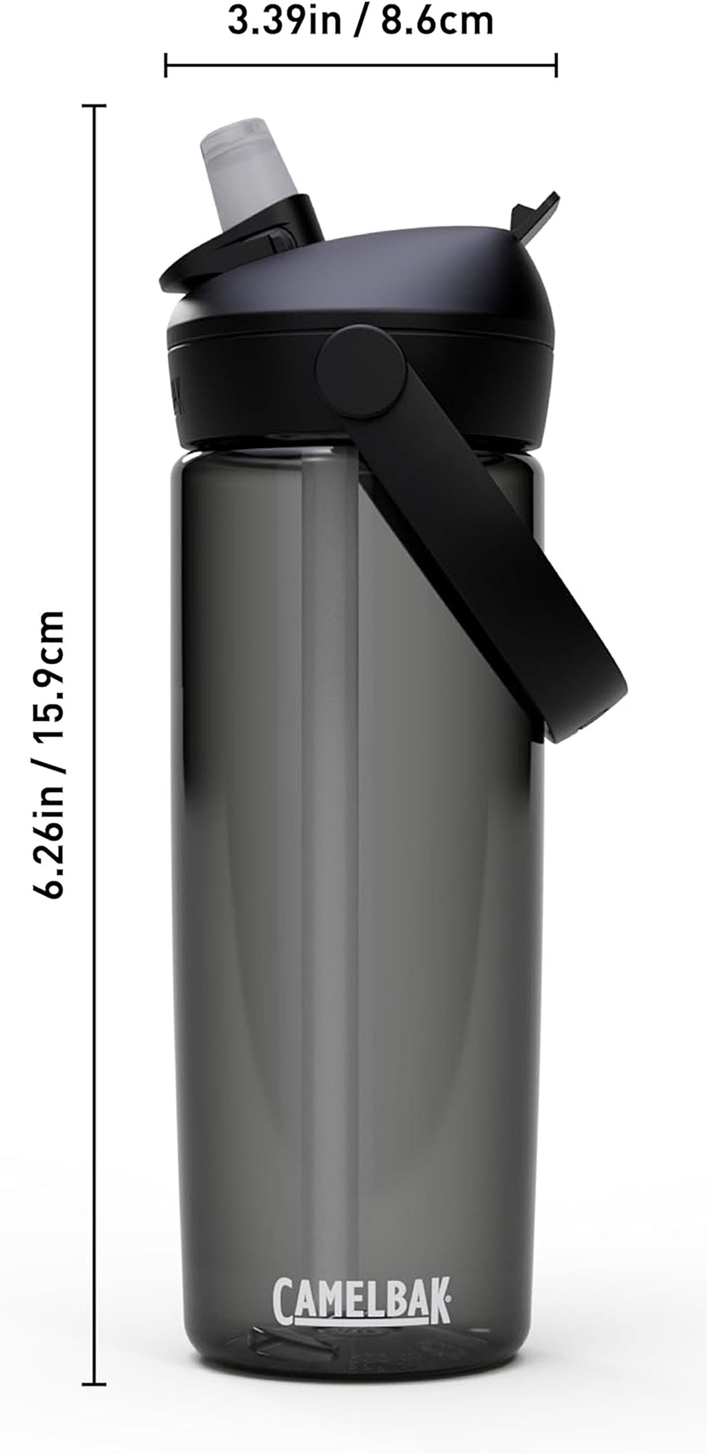 Camelbak Thrive Flip Straw 20oz Water Bottle, Charcoal M234W