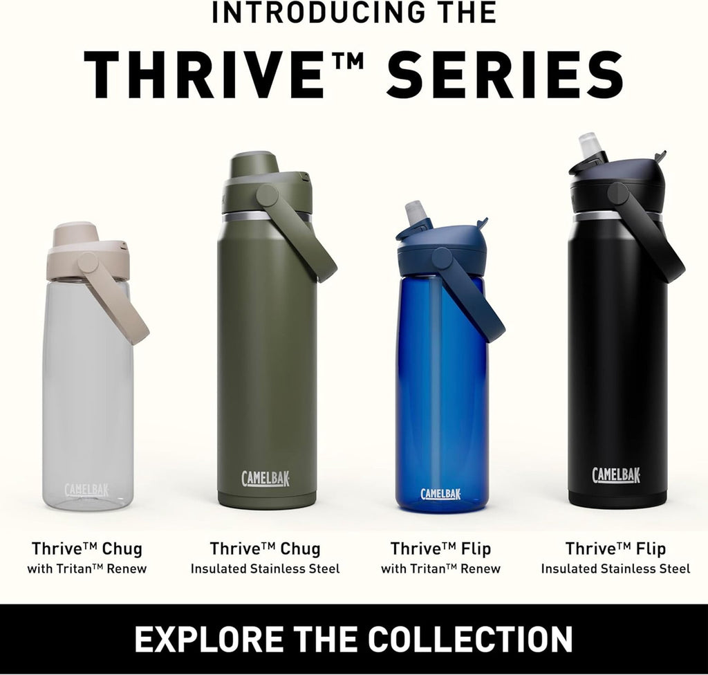 Camelbak Thrive Flip Straw 20oz Water Bottle, Charcoal M234W