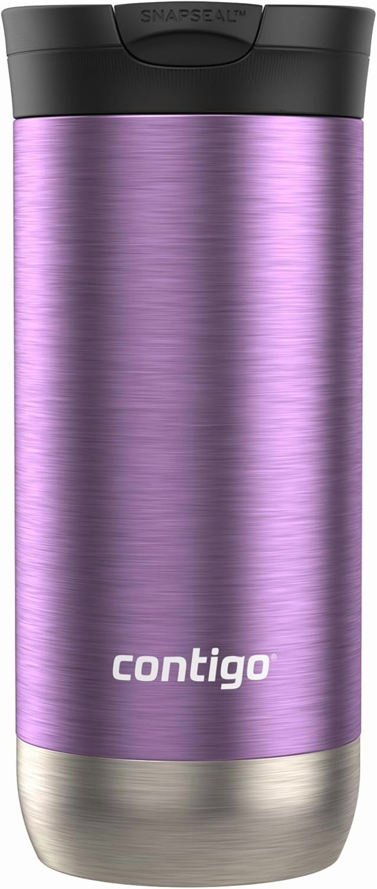 Contigo Huron SnapSeal Insulated Travel Tumbler, Purple Panzy Color 16 oz (473 mL) M70L