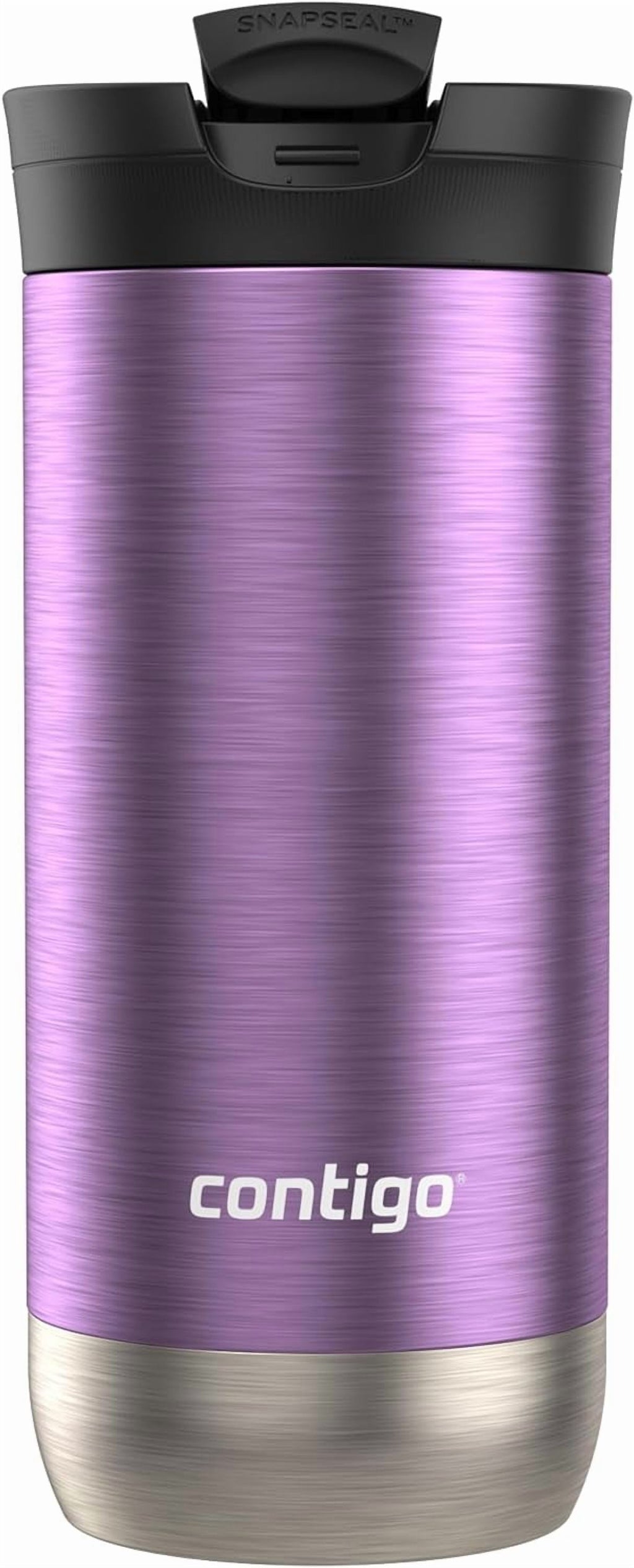 Contigo Huron SnapSeal Insulated Travel Tumbler, Purple Panzy Color 16 oz (473 mL) M70L
