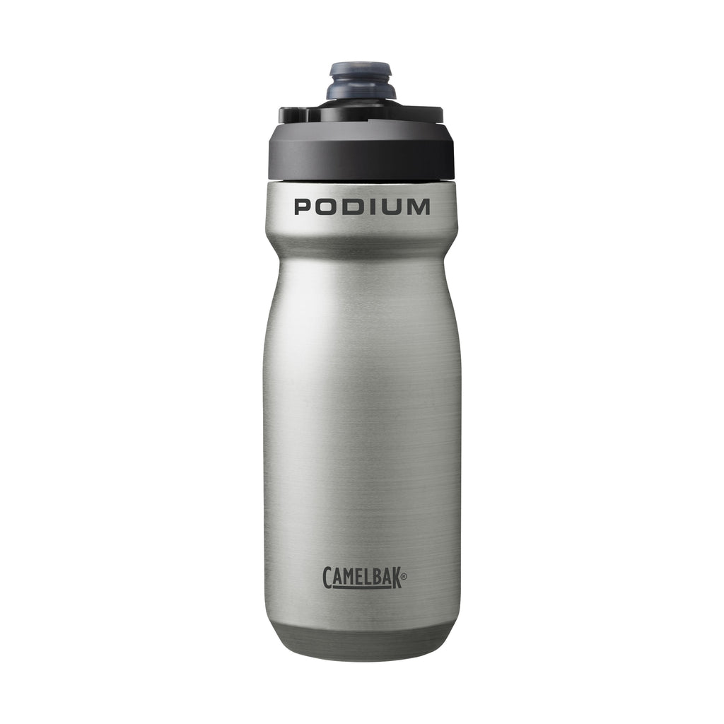CamelBak Podium 18oz Insulated Stainless Steel Bike Water Bottle, Stainless M365T