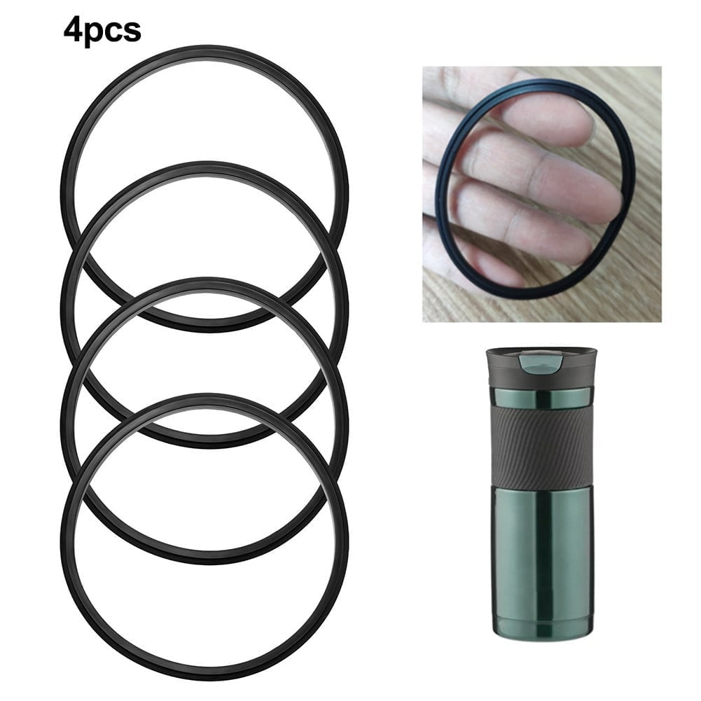 PULMCheerge 4 Pack Gaskets Compatible with Contigo Snapseal Byron Travel Mug 16oz &amp; 20oz, Replacement Rubber Seal for Contigo Snapseal Lid, Replacement Silicone Part for Contigo Coffee Travel Tumbler M125Q