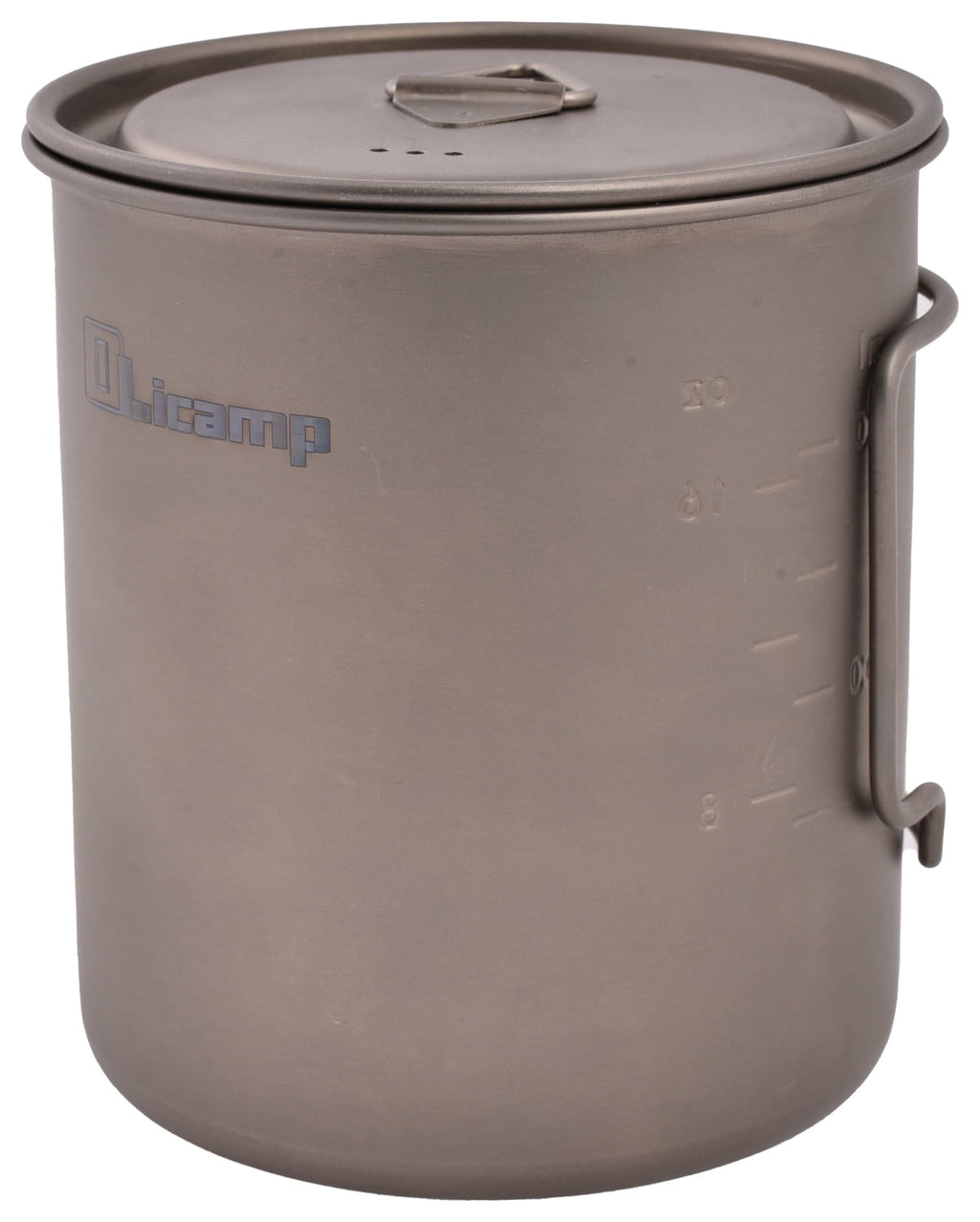 Olicamp Titanium Space Saver Mug with Lid, Nests Nalgene Bottle Inside, Lightweight and Compact, Perfect for Camping and Backpacking, 750mL M193R