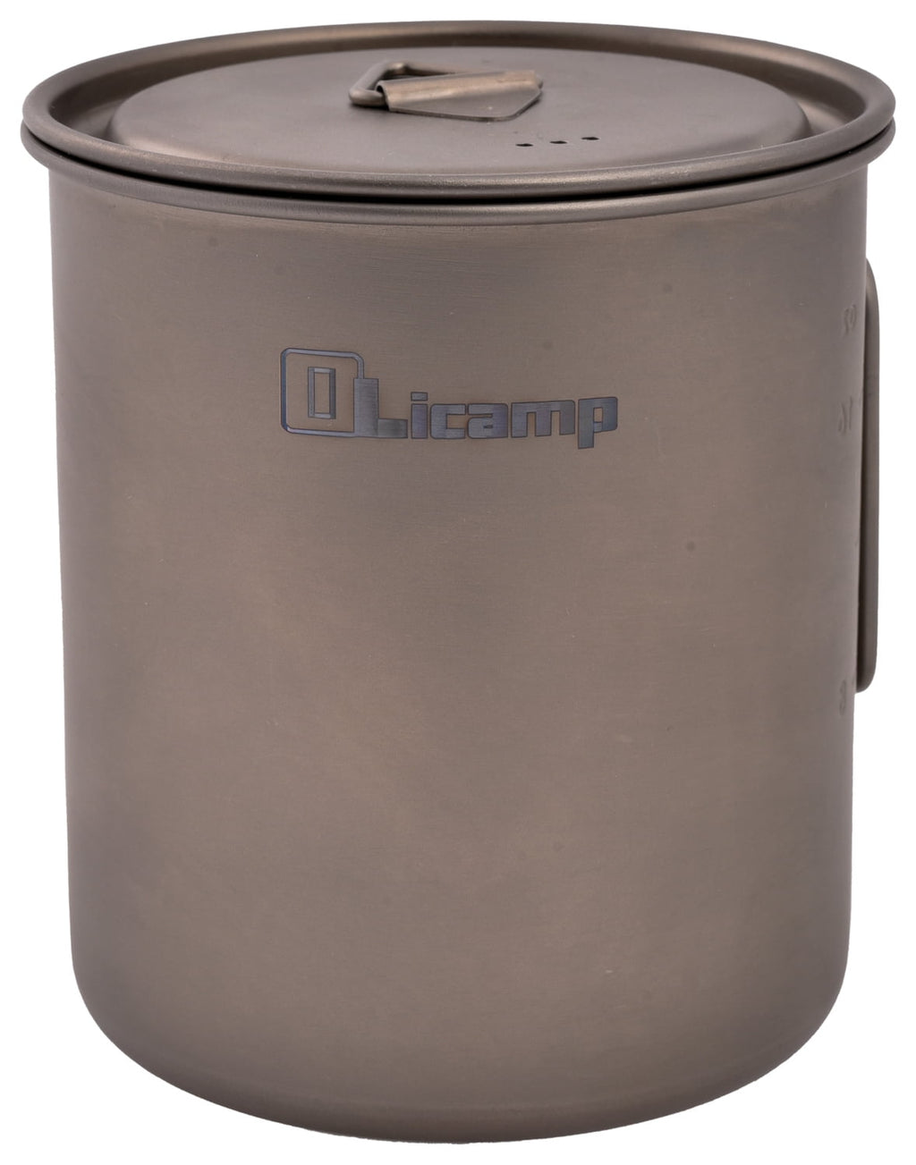 Olicamp Titanium Space Saver Mug with Lid, Nests Nalgene Bottle Inside, Lightweight and Compact, Perfect for Camping and Backpacking, 750mL M193R