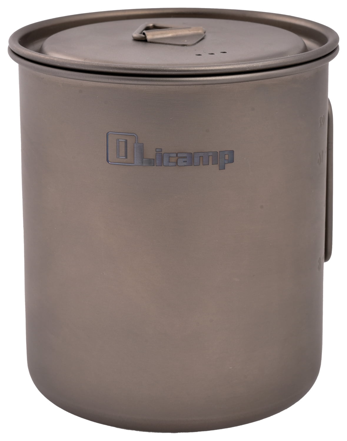 Olicamp Titanium Space Saver Mug with Lid, Nests Nalgene Bottle Inside, Lightweight and Compact, Perfect for Camping and Backpacking, 750mL M193R