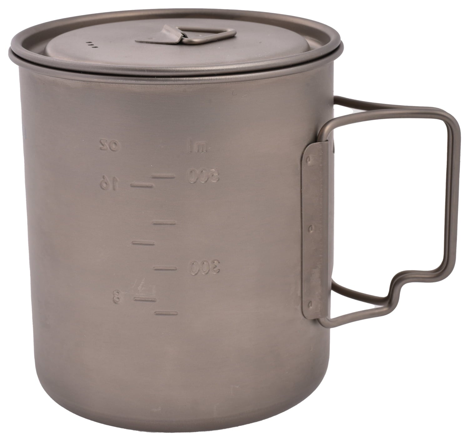 Olicamp Titanium Space Saver Mug with Lid, Nests Nalgene Bottle Inside, Lightweight and Compact, Perfect for Camping and Backpacking, 750mL M193R