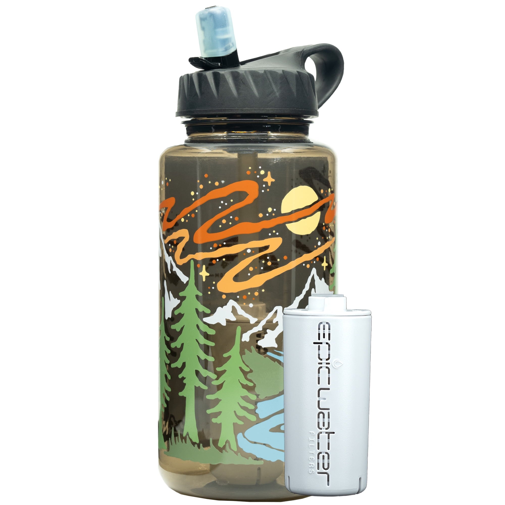 Epic Water Filters Nalgene OG Sustain Tritan USA Made Water Bottle and 75 Gallon Filter - Removes 99.99% of Water Impurities, 32oz, Atomic Child Special Edition M162A