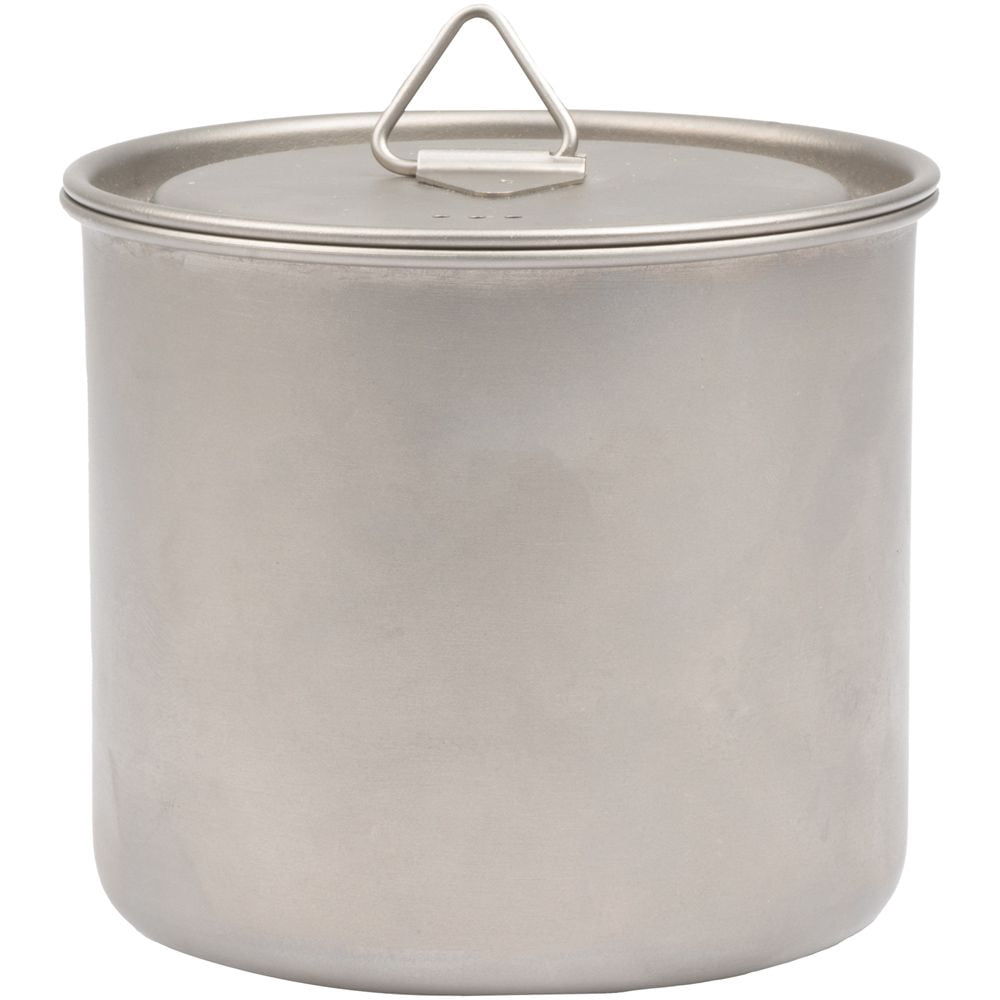 Olicamp Titanium Space Saver Mug with Lid, Nests Nalgene Bottle Inside, Lightweight and Compact, Perfect for Camping and Backpacking, 550mL M194Z