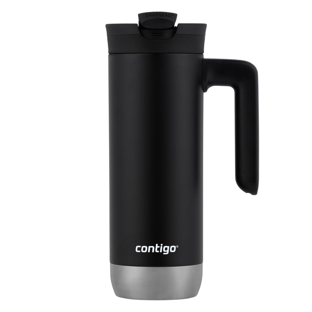Contigo Huron 2.0 Stainless Steel Travel Mug with SNAPSEAL Lid and Handle in Black, 20 fl oz. M05X
