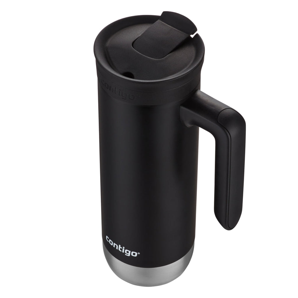 Contigo Huron 2.0 Stainless Steel Travel Mug with SNAPSEAL Lid and Handle in Black, 20 fl oz. M05X