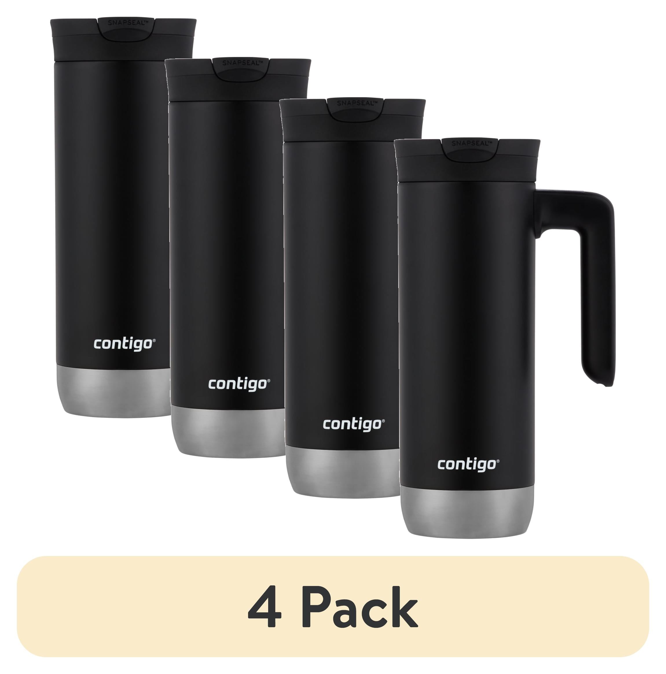 Contigo Huron 2.0 Stainless Steel Travel Mug with SNAPSEAL Lid and Handle in Black, 20 fl oz. M05X