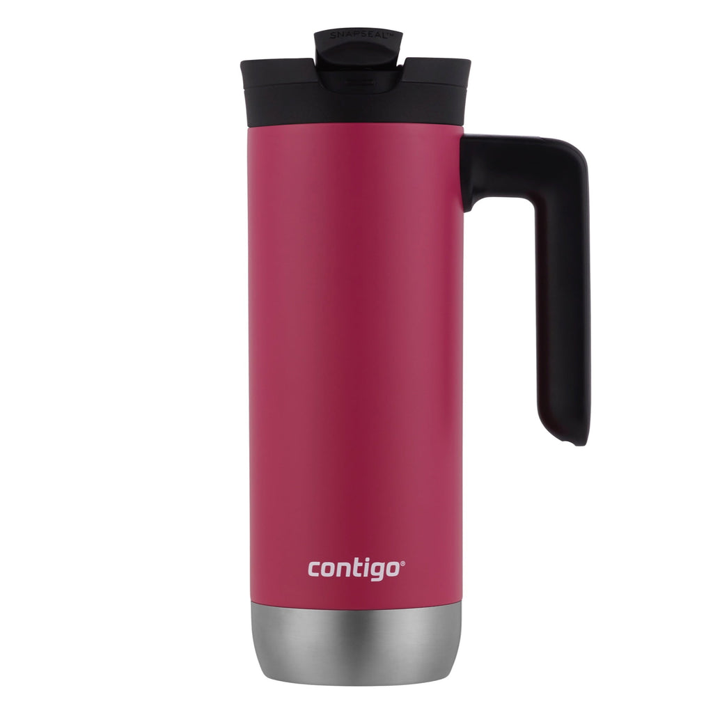 Contigo Huron 2.0 Stainless Steel Travel Mug with SNAPSEAL Lid and Handle in Black, 20 fl oz. M05X