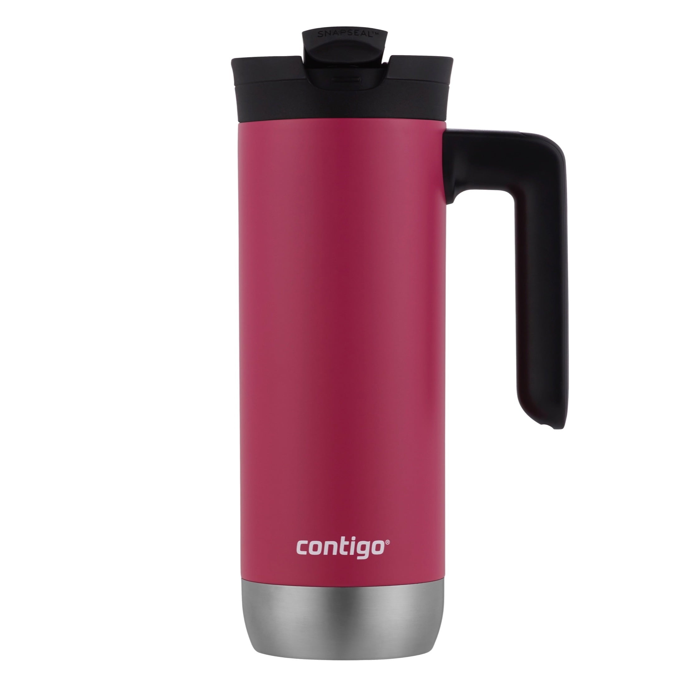 Contigo Huron 2.0 Stainless Steel Travel Mug with SNAPSEAL Lid and Handle in Black, 20 fl oz. M05X