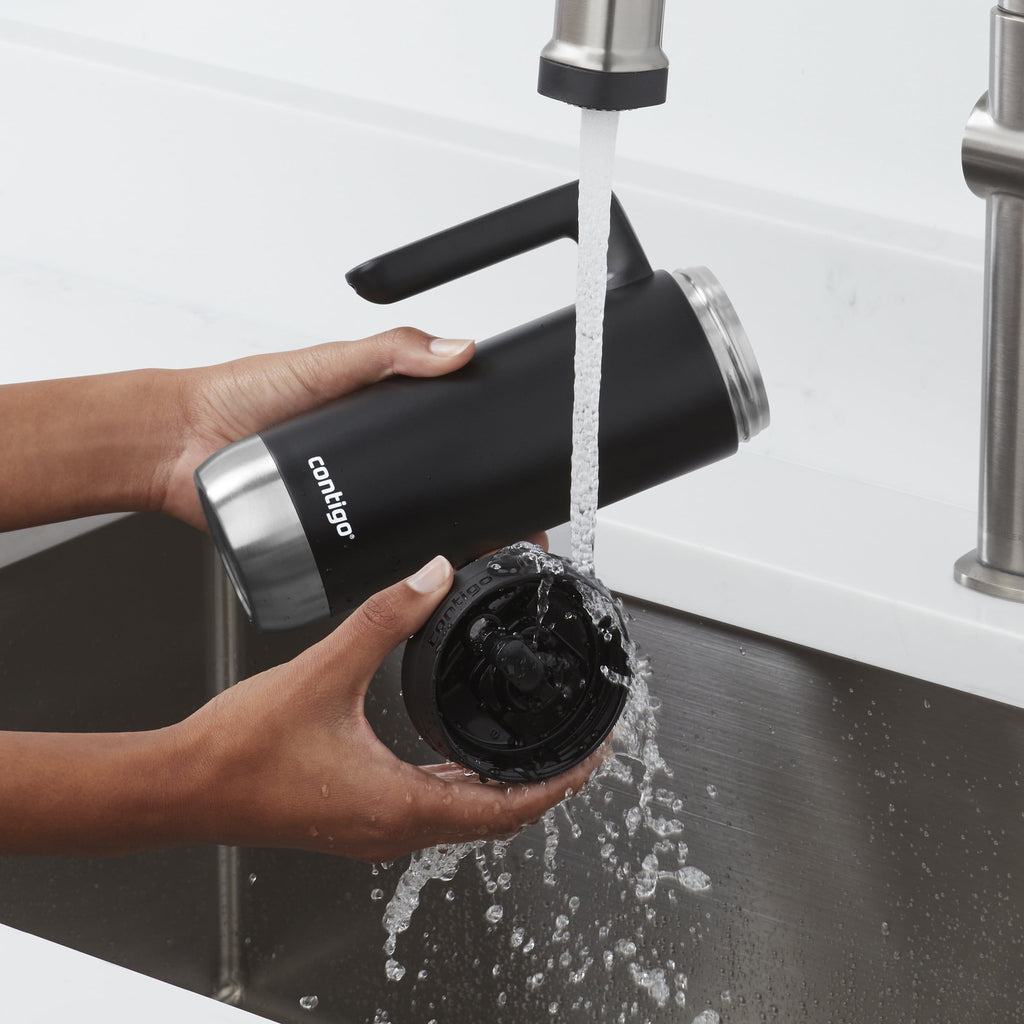 Contigo Huron 2.0 Stainless Steel Travel Mug with SNAPSEAL Lid and Handle in Black, 20 fl oz. M05X
