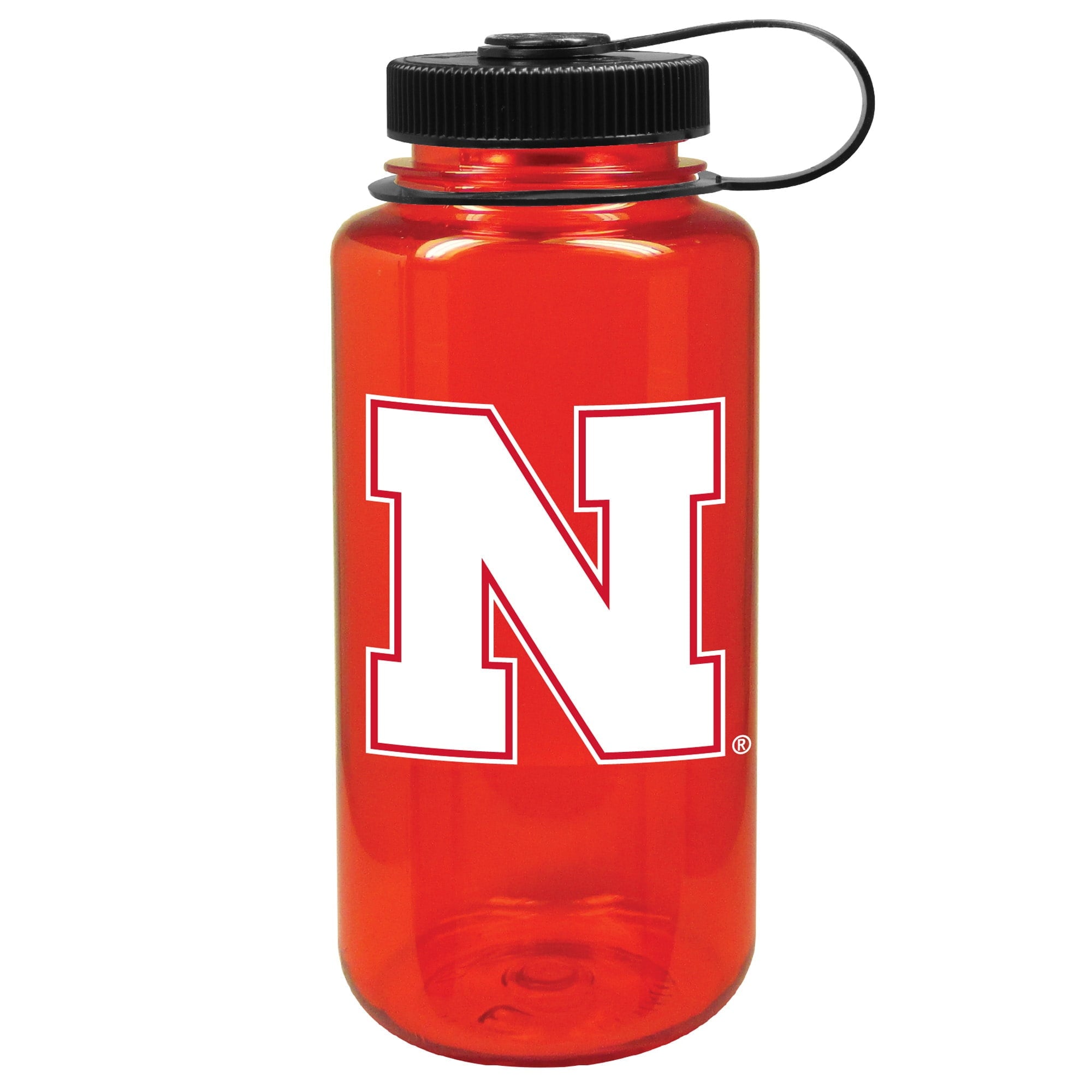 Scarlet Nebraska Huskers 32oz. Nalgene Sustainable Wide Mouth Water Bottle M179P