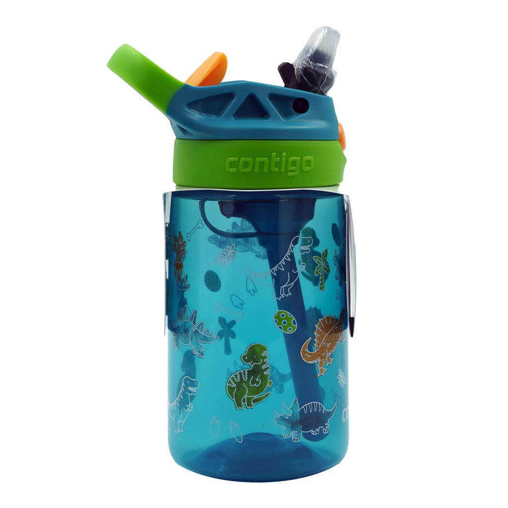 Contigo Kids Water Bottle with Redesigned AUTOSPOUT Straw, 14 oz, Grape Forest Haven M03W