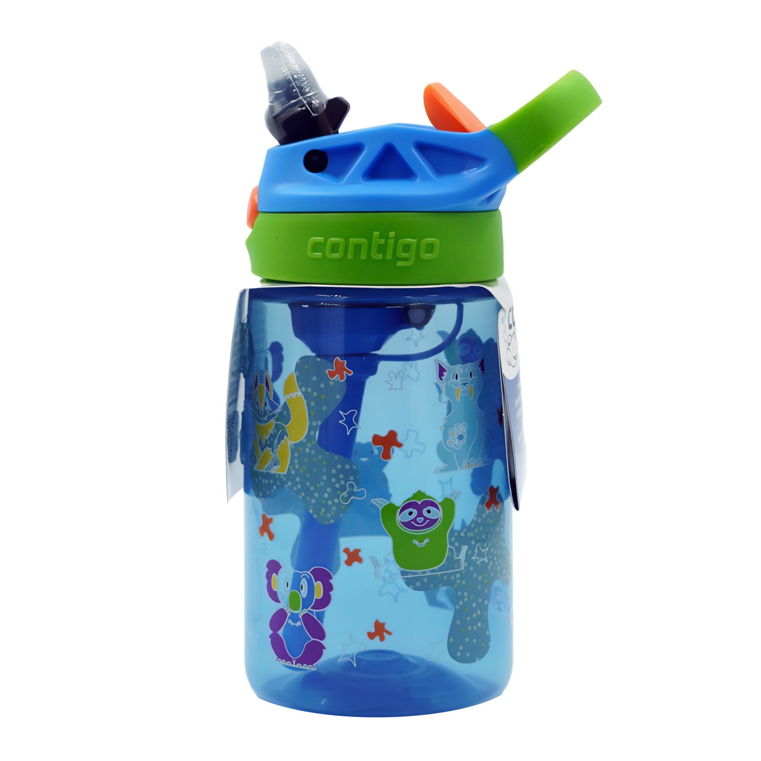 Contigo Kids Water Bottle with Redesigned AUTOSPOUT Straw, 14 oz, Grape Forest Haven M03W