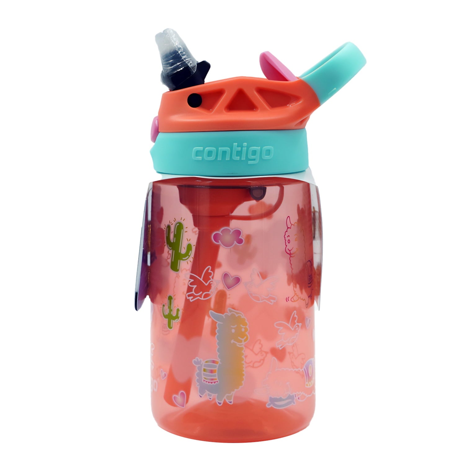 Contigo Kids Water Bottle with Redesigned AUTOSPOUT Straw, 14 oz, Grape Forest Haven M03W