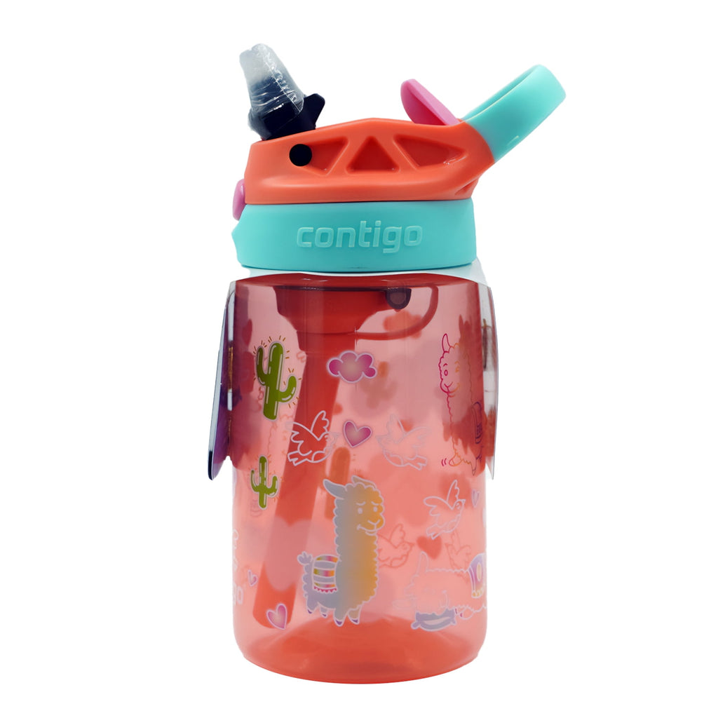 Contigo Kids Water Bottle with Redesigned AUTOSPOUT Straw, 14 oz, Grape Forest Haven M03W
