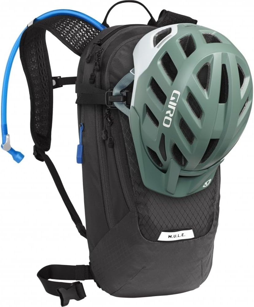 CamelBak Women's M.U.L.E. 12 Mountain Biking Hydration Pack - Easy Refilling Hydration Backpack - Magnetic Tube Trap 100oz, Charcoal/Black M246D