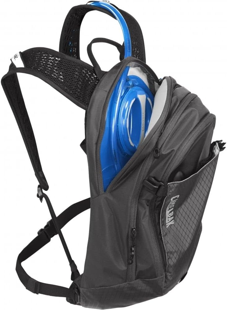 CamelBak Women's M.U.L.E. 12 Mountain Biking Hydration Pack - Easy Refilling Hydration Backpack - Magnetic Tube Trap 100oz, Charcoal/Black M246D