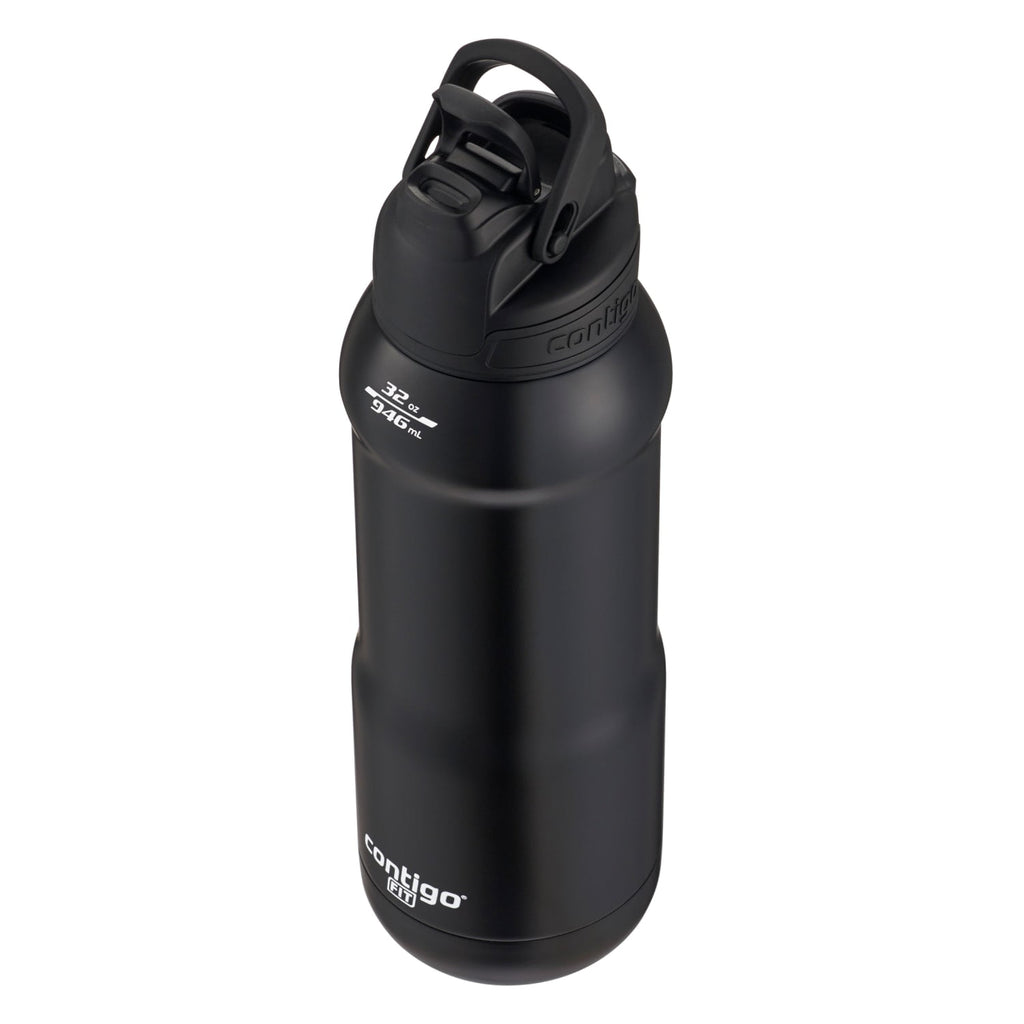 Contigo Fit Stainless Steel AUTOSPOUT Water Bottle with Straw, Blue Amp, 32 fl oz. M105Y