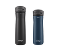 Contigo Jackson Chill Bundle 2 Water Bottles Black 24oz and Blueberry 20oz with Autopop Lid M88W