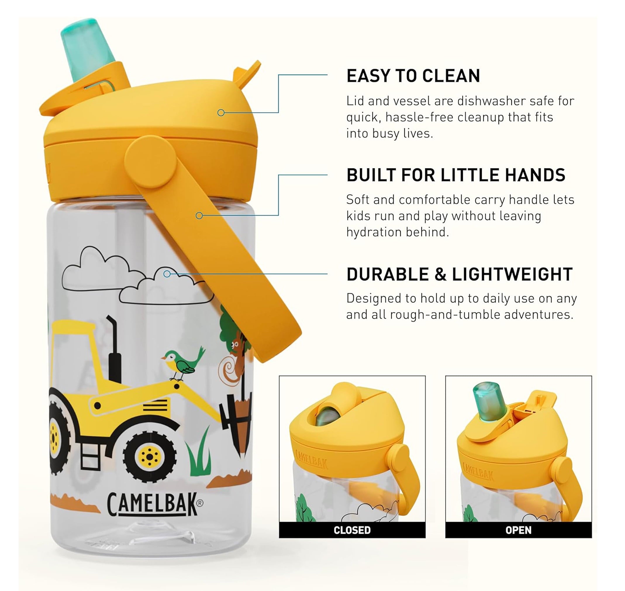 Camelbak Thrive™ Flip Straw Kids 14oz Bottle, Friendly Forest M272D