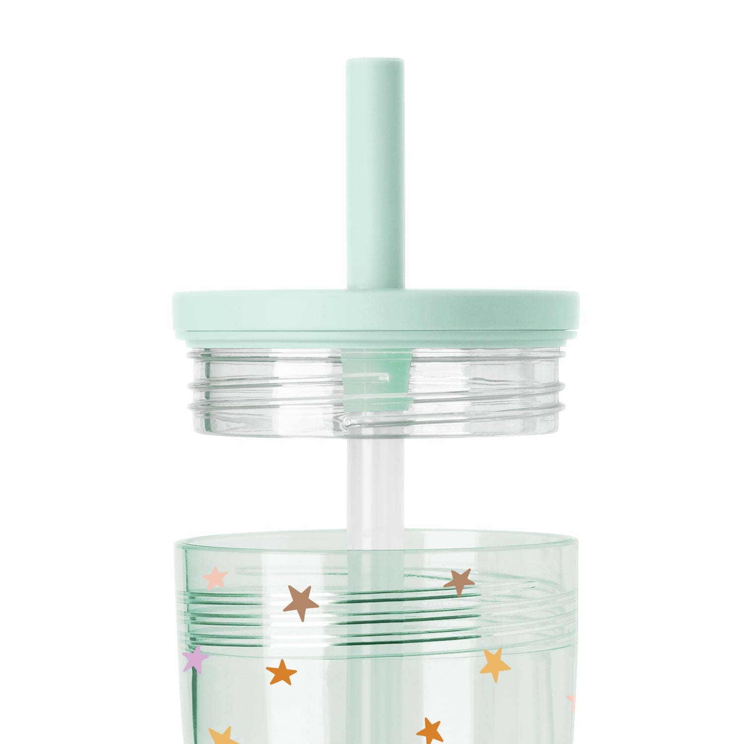 Simple Modern 12 fl oz Tritan Plastic Junior Tumbler with Silicone Straw Lid for Toddlers | Stars M399E