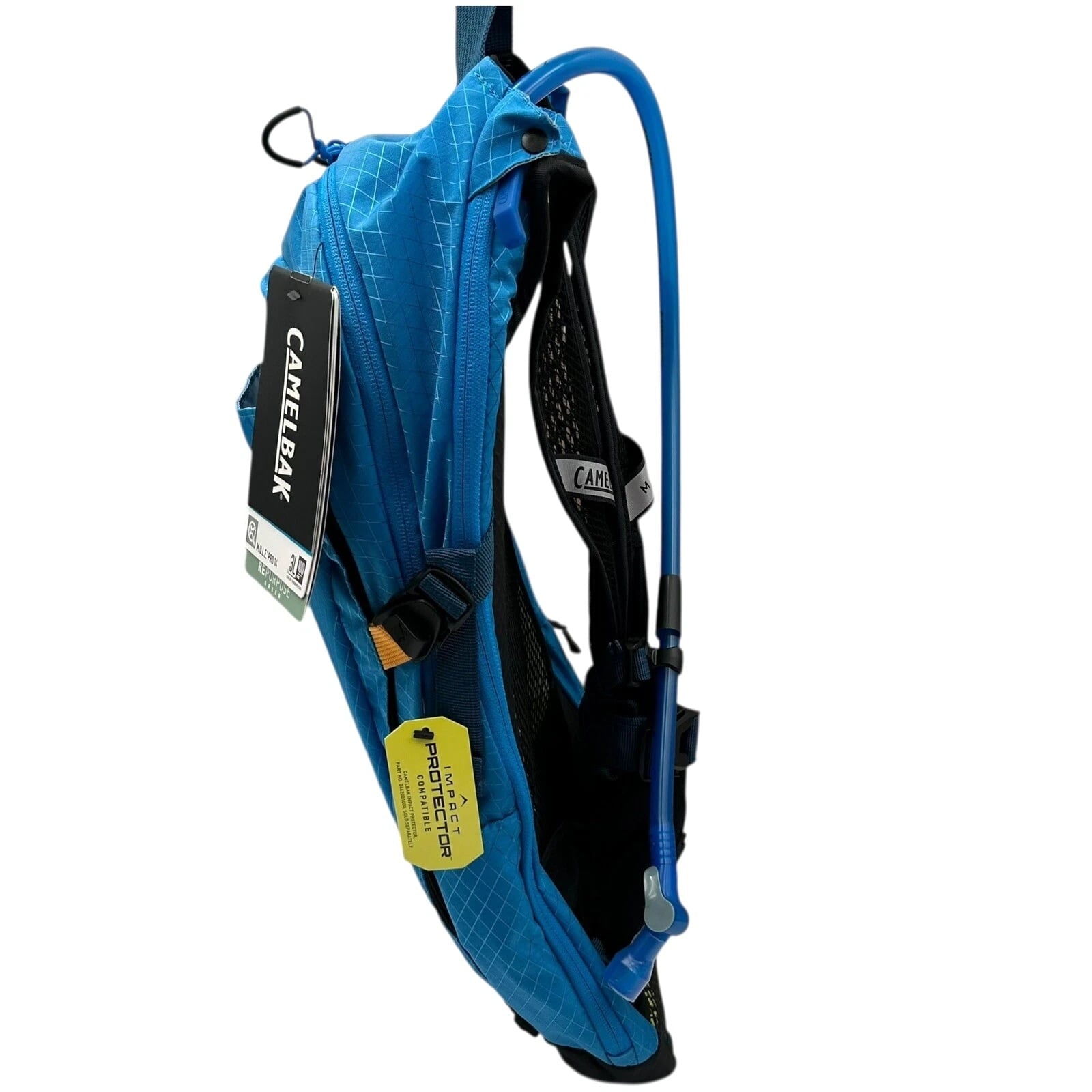 CAMELBAK M.U.L.E Pro 14L Bike Hydration Backpack 100 oz, Ibiza Blue/Orange M251Q