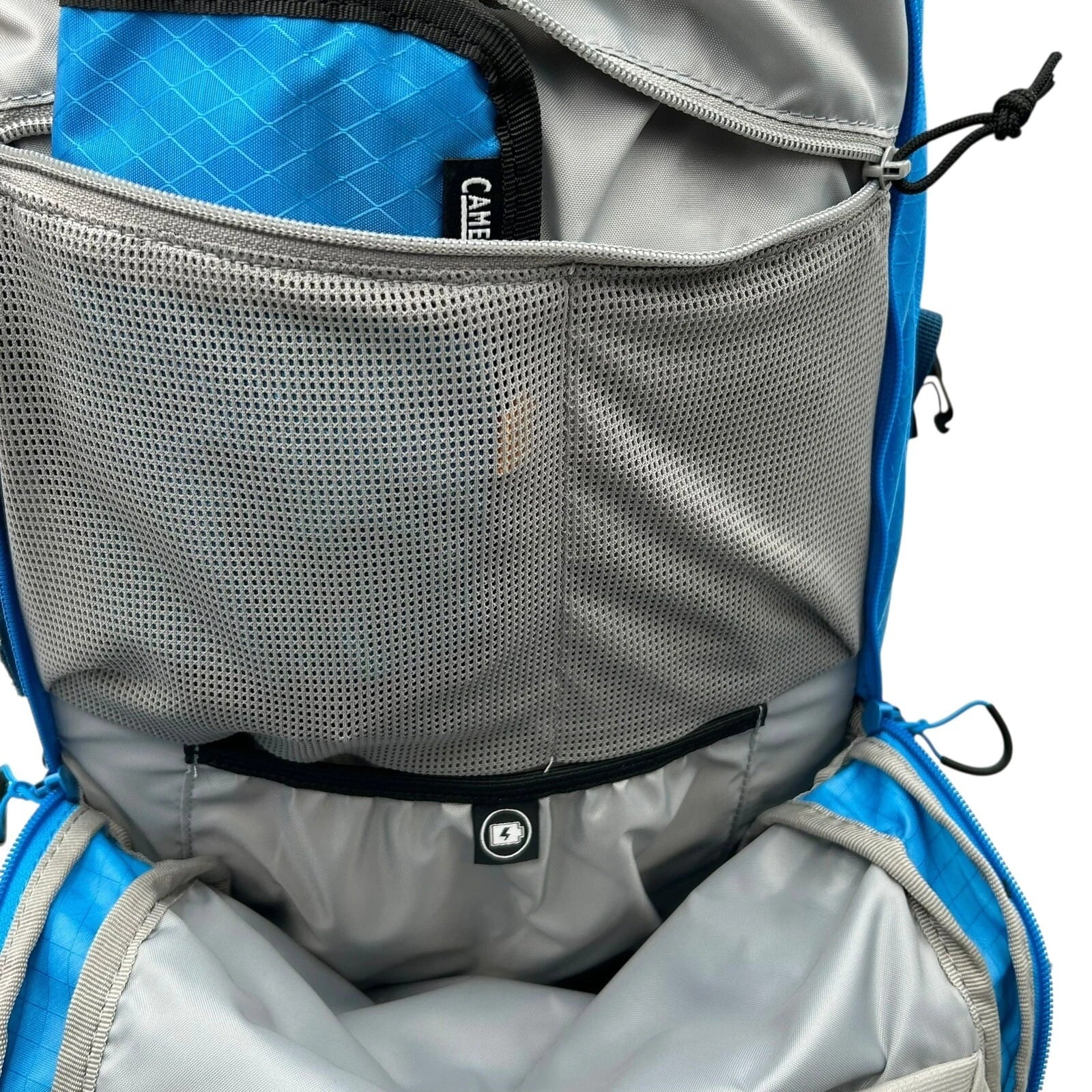 CAMELBAK M.U.L.E Pro 14L Bike Hydration Backpack 100 oz, Ibiza Blue/Orange M251Q